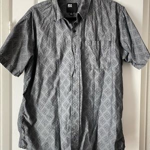 Mens short sleeve button up
